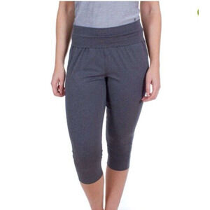 Patagonia Women Slim Fit Trail Beta Capri  Grey Stretch Outdoor Hiking